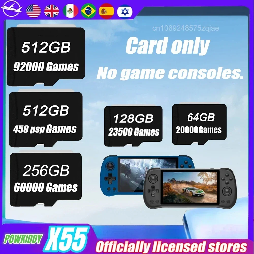 POWKIDDY X55 Retro Handheld Ga - огляд і ціна Gaming Console X55