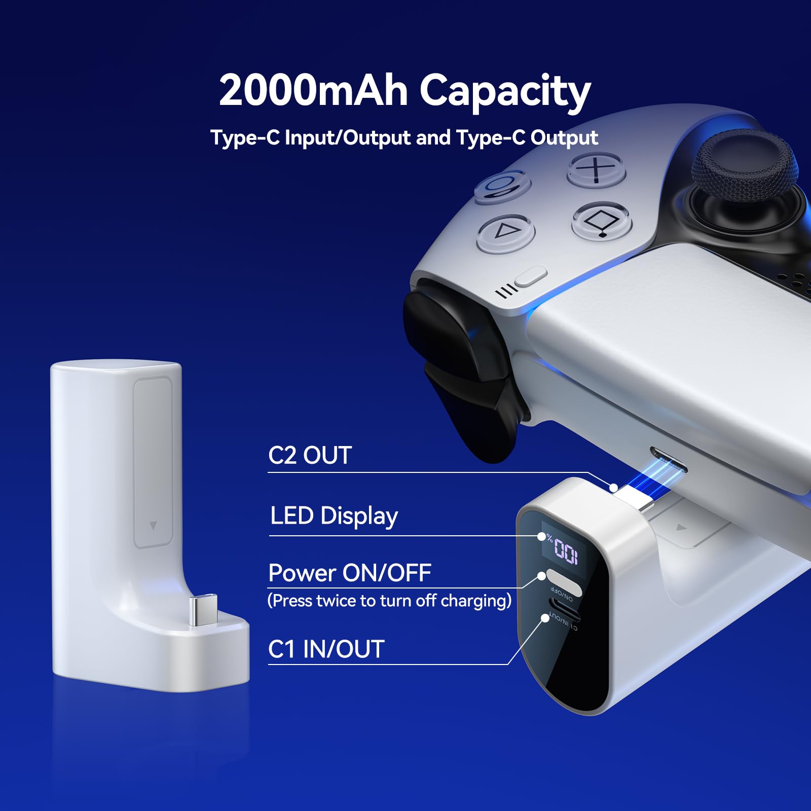 Charger for PS5 Controller, Ba - огляд і ціна Sony Controller Dualsense Edge